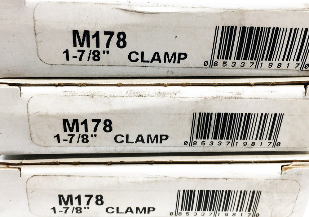 Unbranded 1-7/8 Inch Exhaust Clamp M178 [Lot of 3] NOS