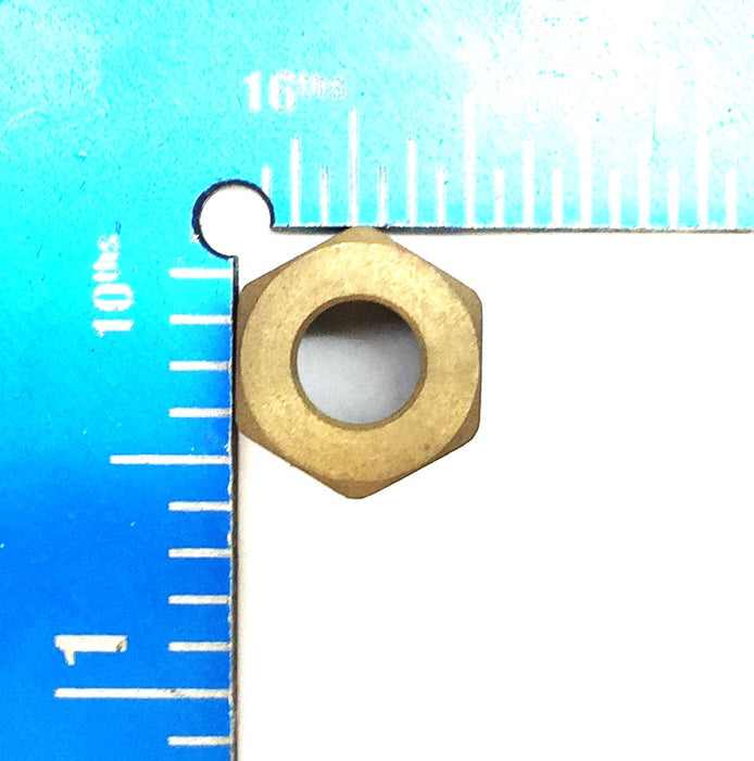 Unbranded 1/4" Brass Compression Nut [Lot of 12] NOS