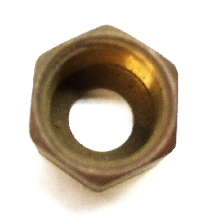 Unbranded 1/4" Brass Compression Nut [Lot of 12] NOS