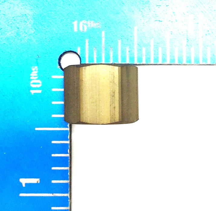 Unbranded 1/4" Brass Compression Nut [Lot of 12] NOS