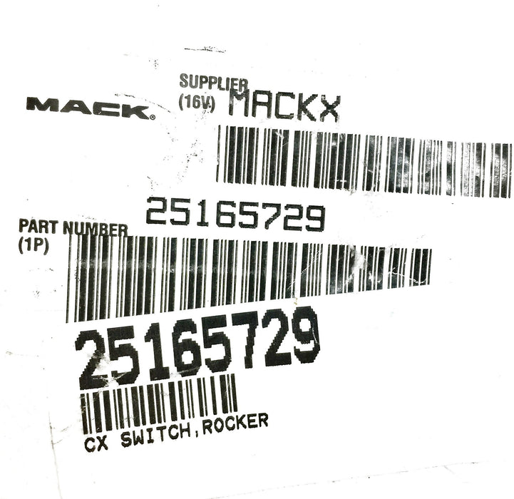 MACK CX Rocker Switch 25165729 NOS