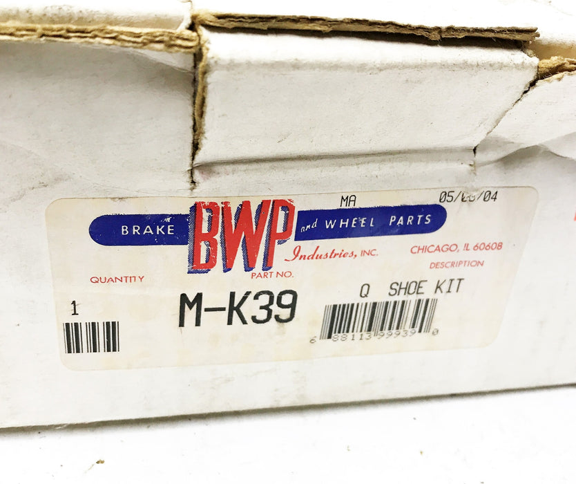 BWD Brake Hardware Kit M-K39 NOS