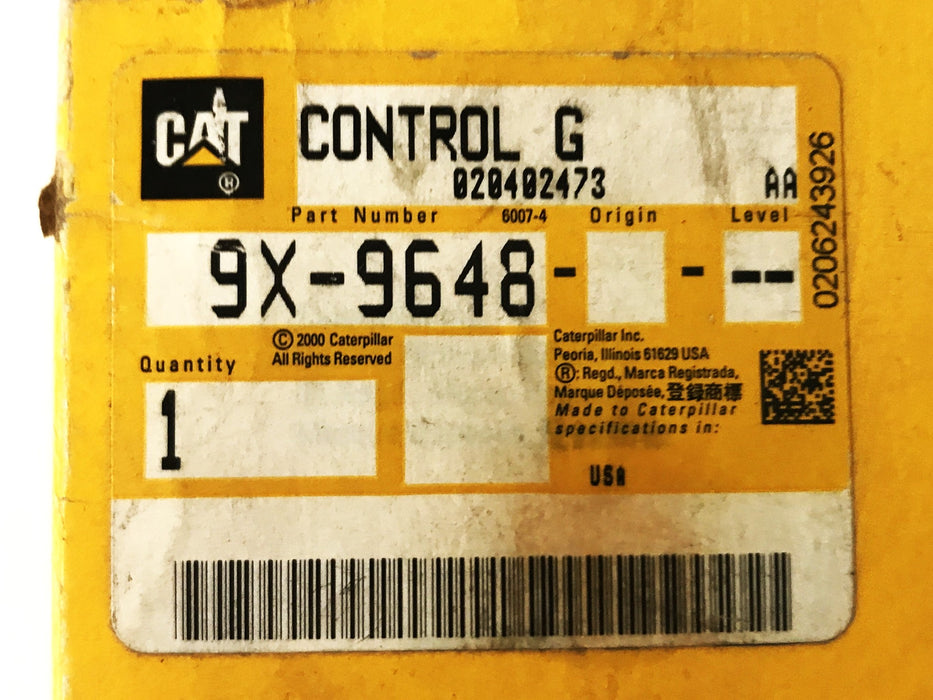 Caterpillar OEM Control G Assembly 9X-9648 NOS