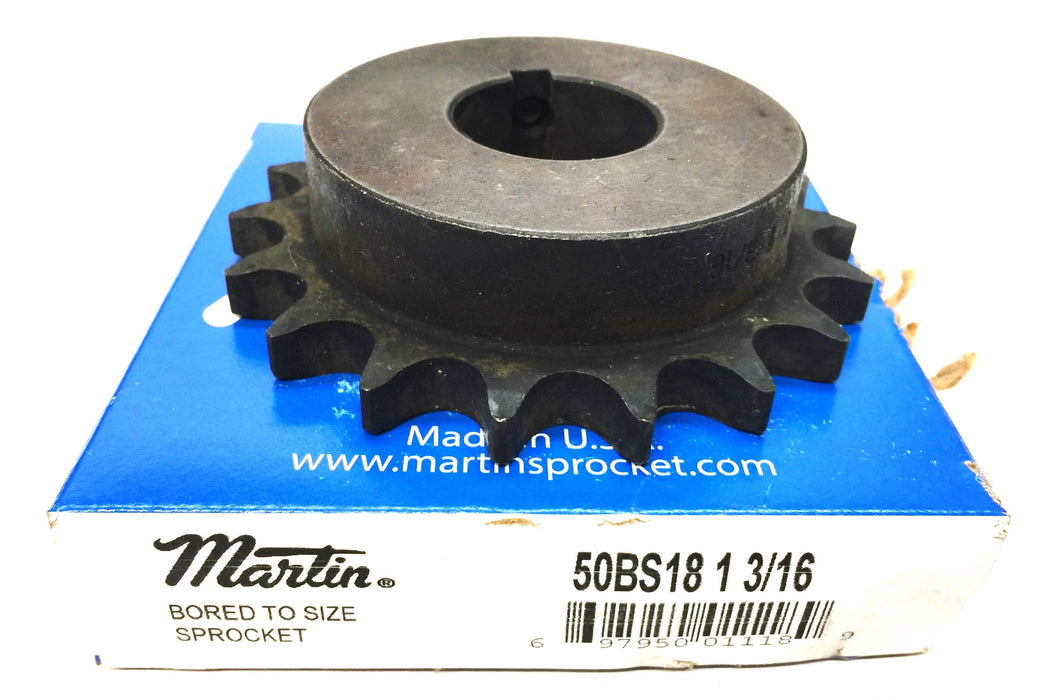 Martin Single Row Sprocket 50BS18 1 3/16 (50BS1813/16) NOS