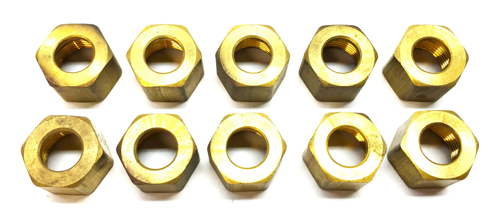 Unbranded 5/16 Brass Compression Fitting [Lot of 10] NOS