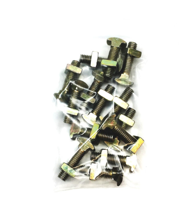 Unbranded 1/4 Inch Screw Bolt With T-Nut 7A-CY [Lot of 14] NOS