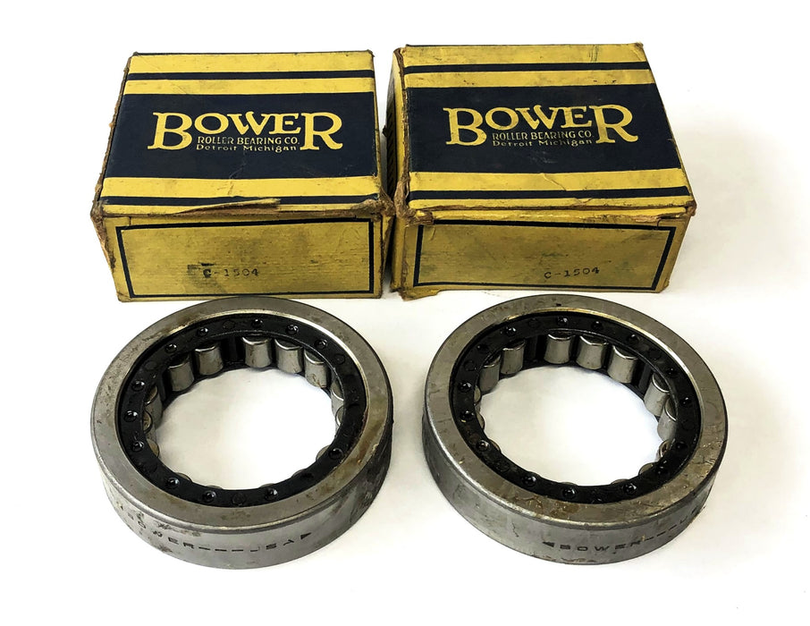 Bower Cylindrical Pinion Bearing C-1504 [Lot of 2] NOS