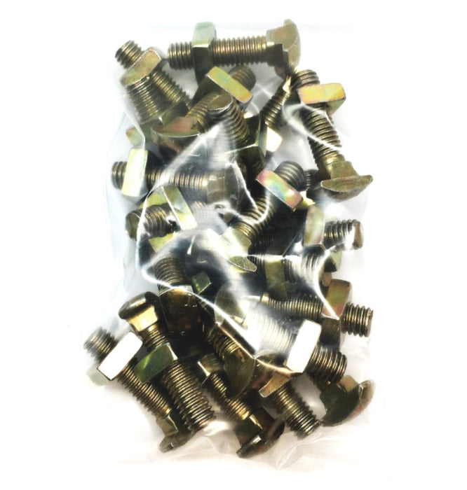 Unbranded 1/4 Inch Screw Bolt With T-Nut 30-I [Lot of 22] NOS