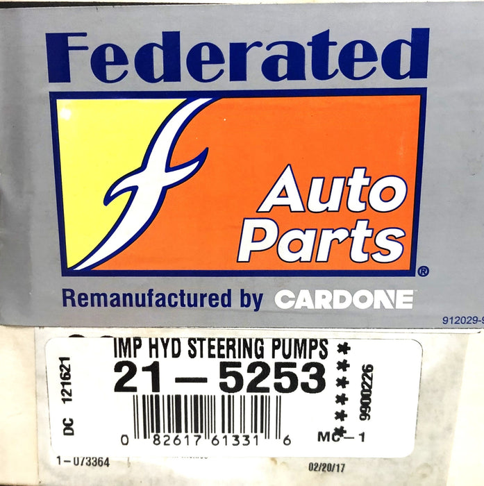 Cardone Federated IMP HYD steering Pump 21-5253 REMANUFACTURED