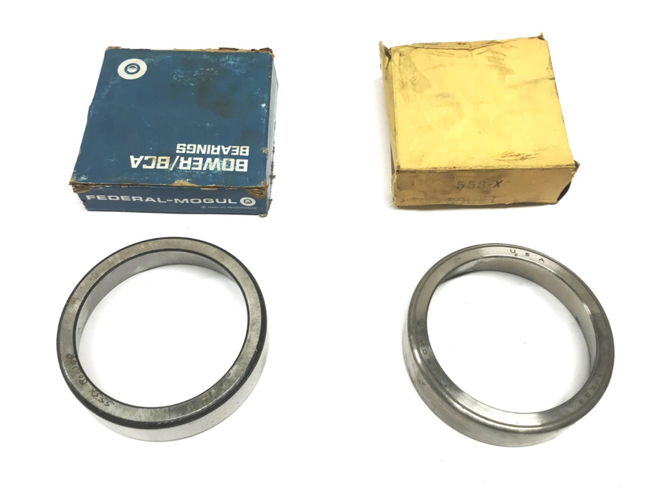 Bower/BCA Tapered Roller Bearing Cup 553X [Lot of 2] NOS