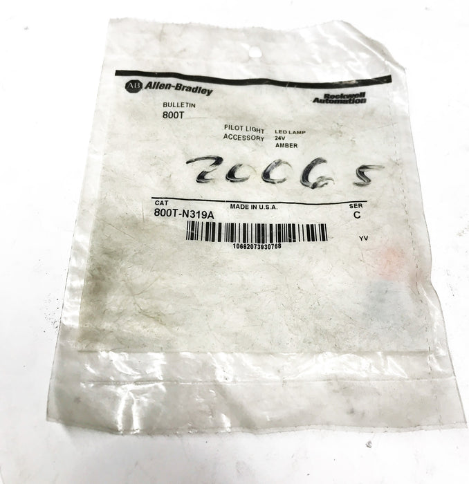 Allen Bradley 24V Amber Replacement Pilot Light Bulb 800T-N319A NOS