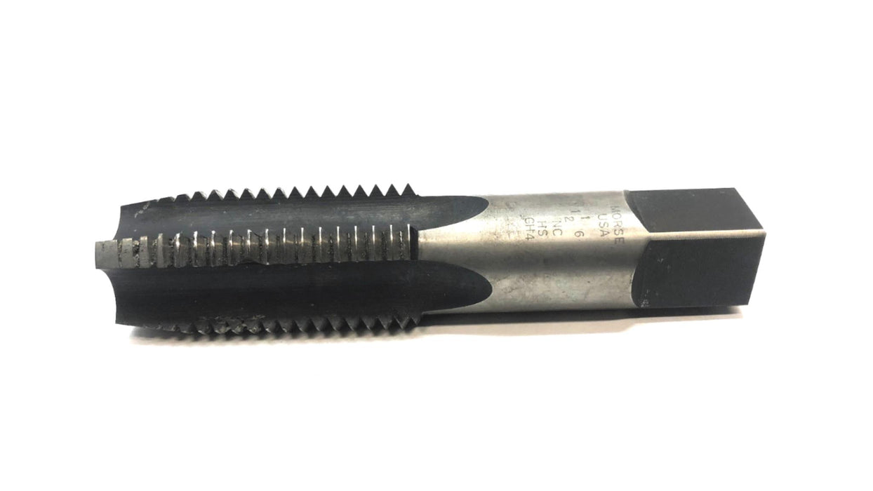 Morse 1-1/2 INCH - 6 NC HS GH4 Plug 4 Flute Ground Thread Hand Tap 2046 USED