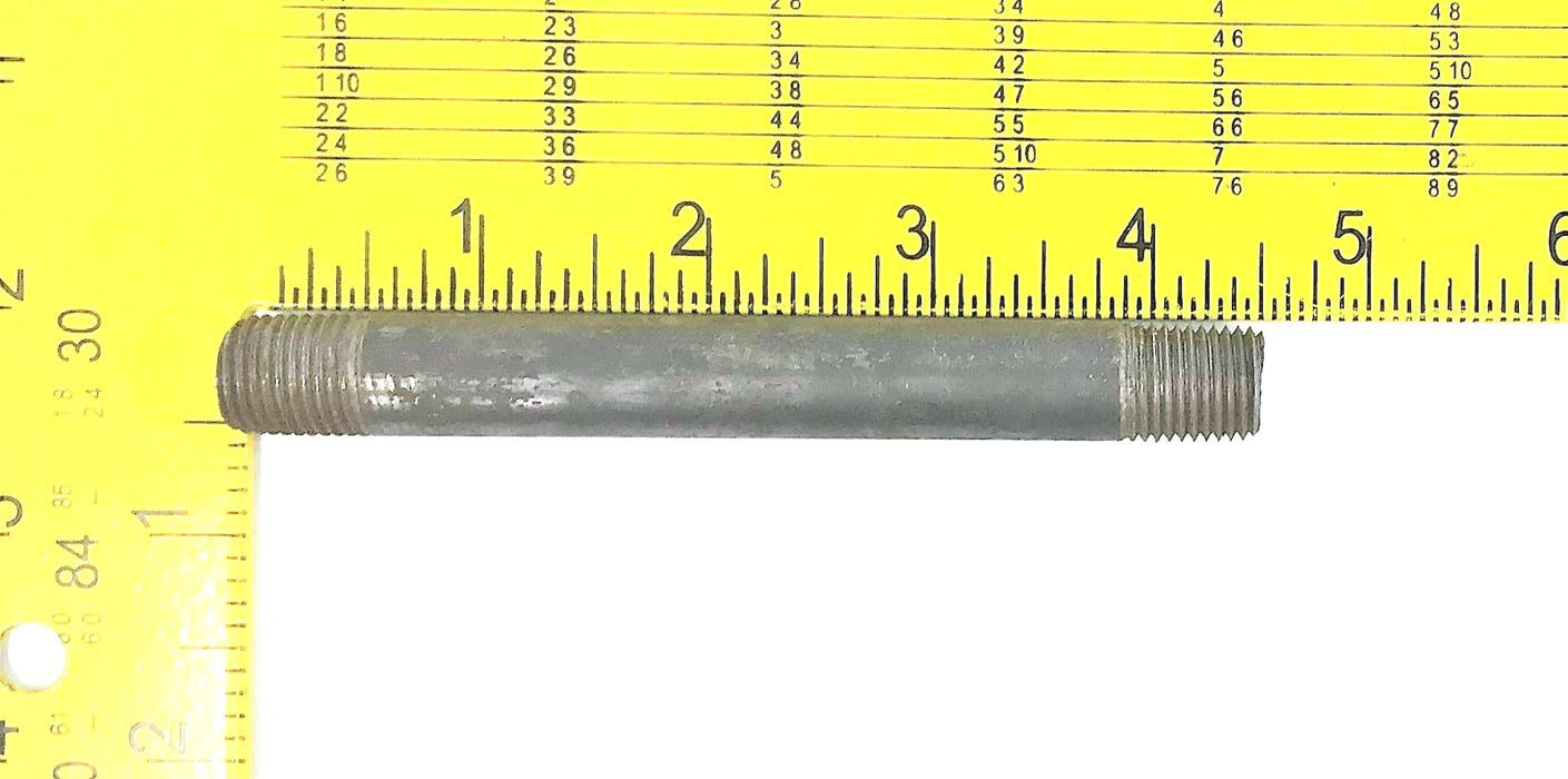 Unbranded Black Sch 80 Nipple 1/4"x4-1/2" [Lot of 6] NOS