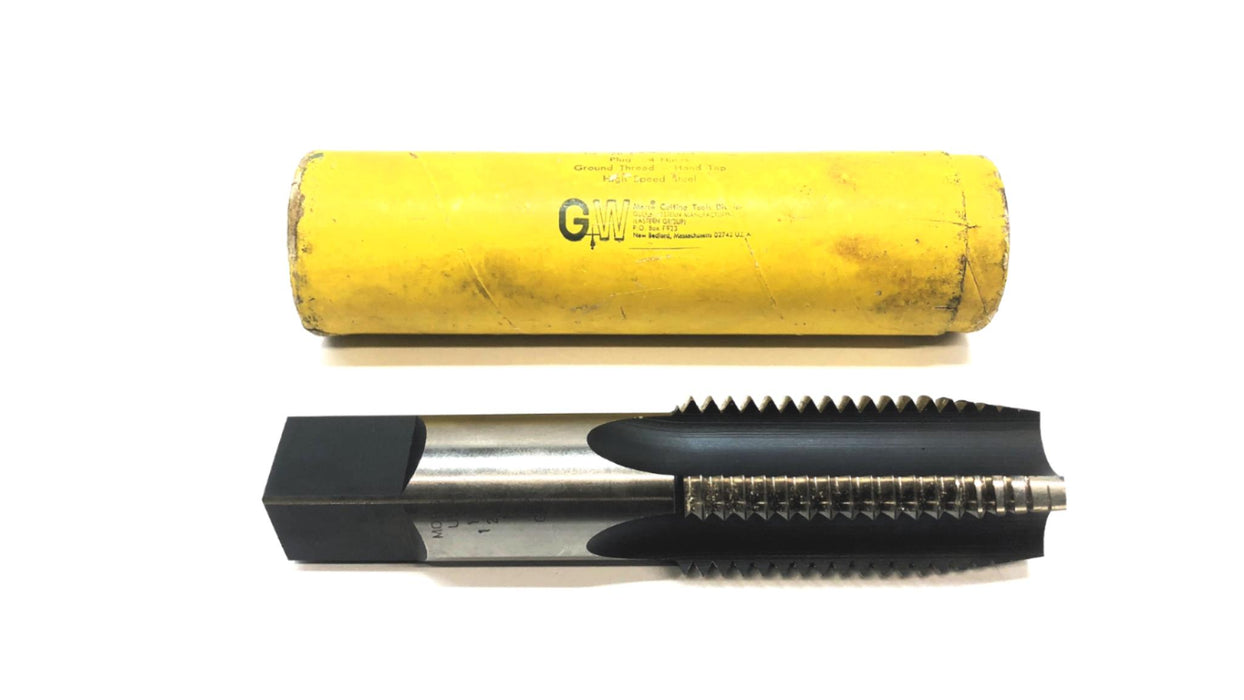 GW Morse 1-1/2 INCH - 6 NC HS GH4 Plug 4 Flute Ground Thread Hand Tap 2046 USED