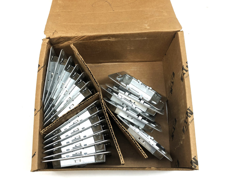 Eaton B-Line Series 2Gang Rapid Ring Box Plate And Cover B2RRP4C [Lot of 17] NOS