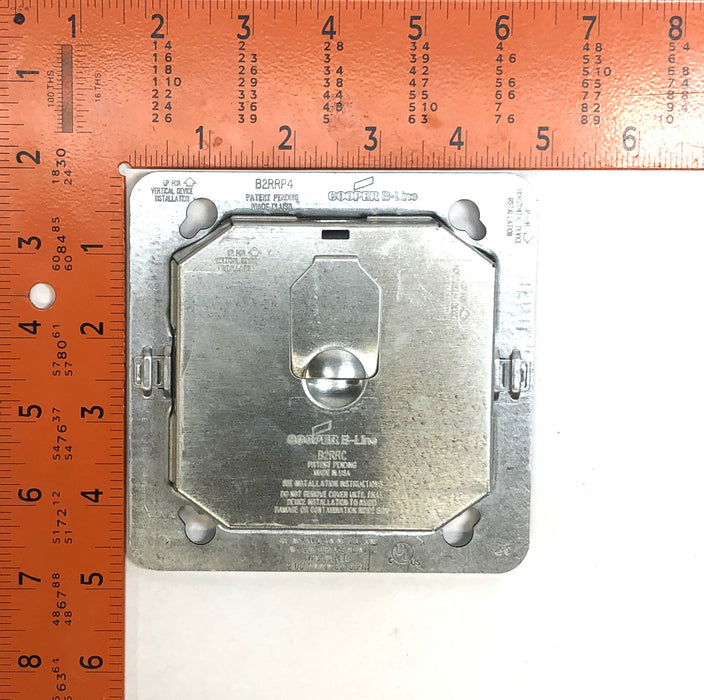 Eaton B-Line Series 2Gang Rapid Ring Box Plate And Cover B2RRP4C [Lot of 25] NOS