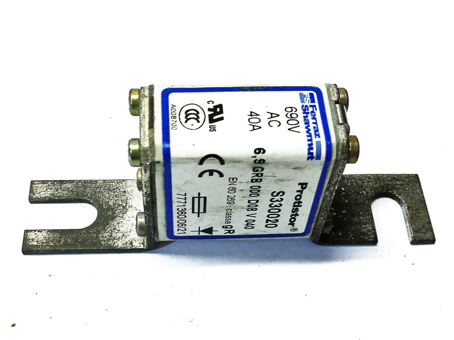 Ferraz Shawmut 40A 690V Square Fuse Link S330020 NOS