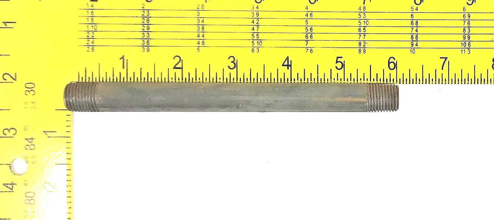 Unbranded Black Steel Pipe Nipple 1/4"x6" Sch. 80 1LLY1 [Lot of 3] NOS