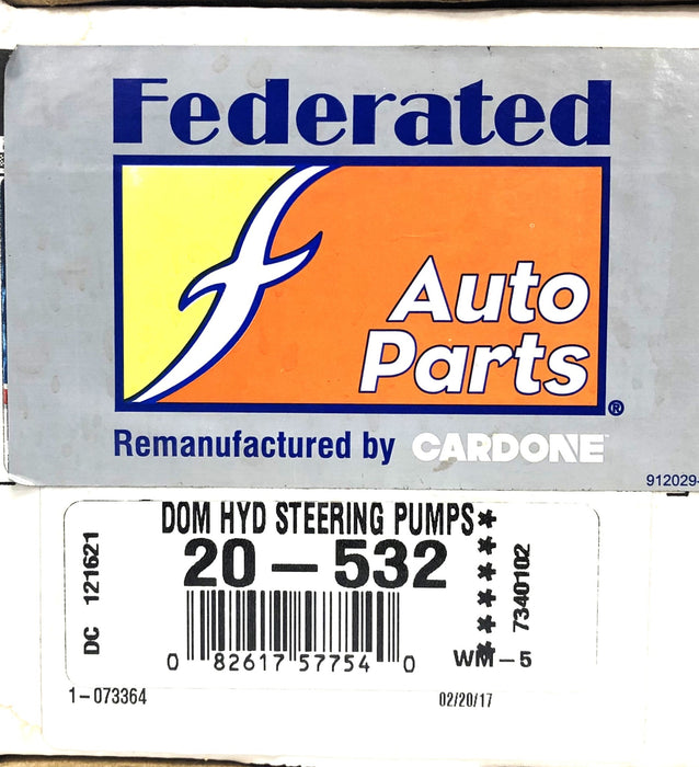 Cardone Federated DOM HYD Steering Pump 20-532 REMANUFACTURED