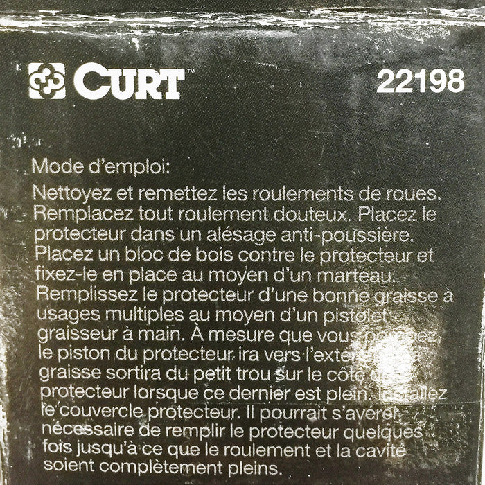 Curt Wheel Bearing Protector 22198 NOS