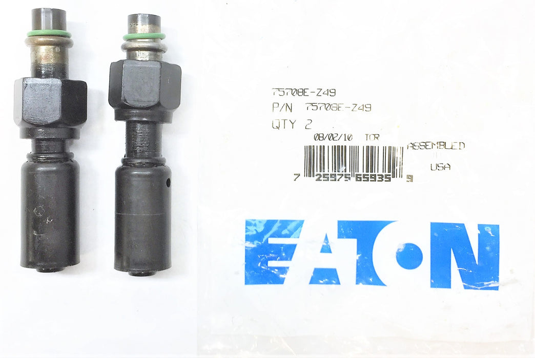 EATON WEATHERHEAD Crimp Hose Fitting 75708E-Z49 [Lot of 2] NOS