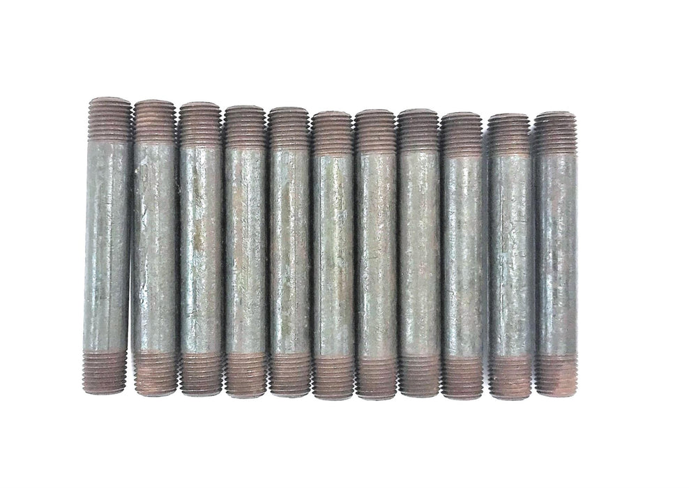 Unbranded Black Steel Pipe Nipple 1/4" x 3-1/2" [Lot of 11] NOS