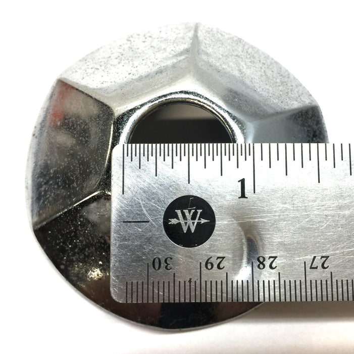 Unbranded Chrome Raised Beveled Flange Cover w/ 7/8" Opening [Lot of 2] NOS