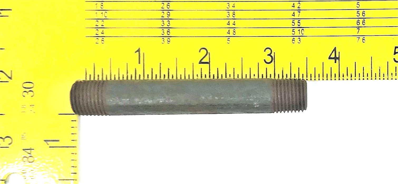 Unbranded Black Steel Pipe Nipple 1/4" x 3-1/2" [Lot of 11] NOS