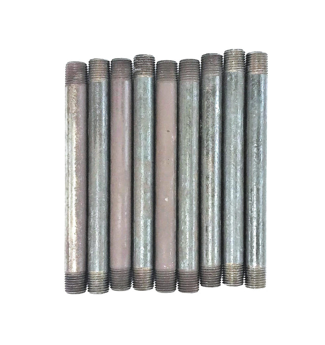 Unbranded Black Steel Pipe Nipple 1/4" x 5-1/2" [Lot of 9] NOS