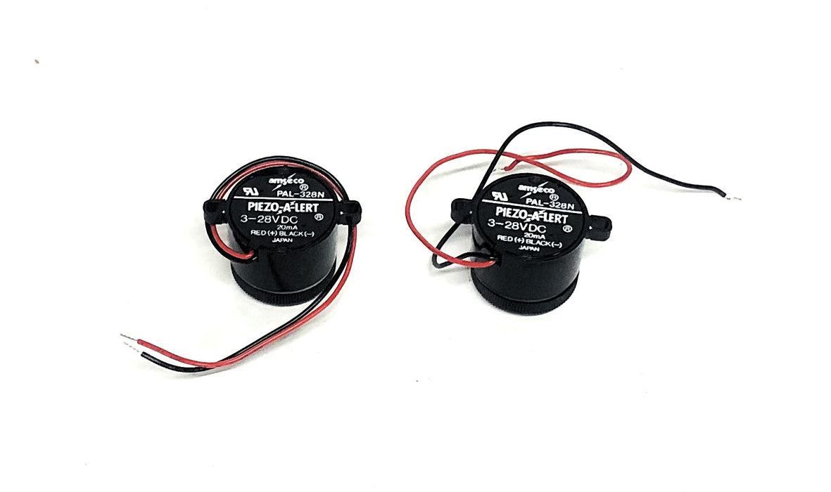 Amseco Piezo-A-Lert 3-28 VDC Electronic Alert Buzzer PAL-328N [Lot of 2] NOS