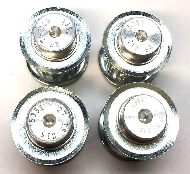 Unbranded Aluminum Pulley 27 T5 Z15 (5351) [Lot of 4] NOS