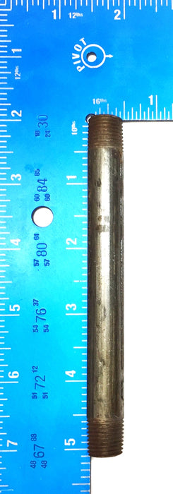 Unbranded 1/4" x 5" Black Iron Threaded Nipple [Lot of 7] NOS