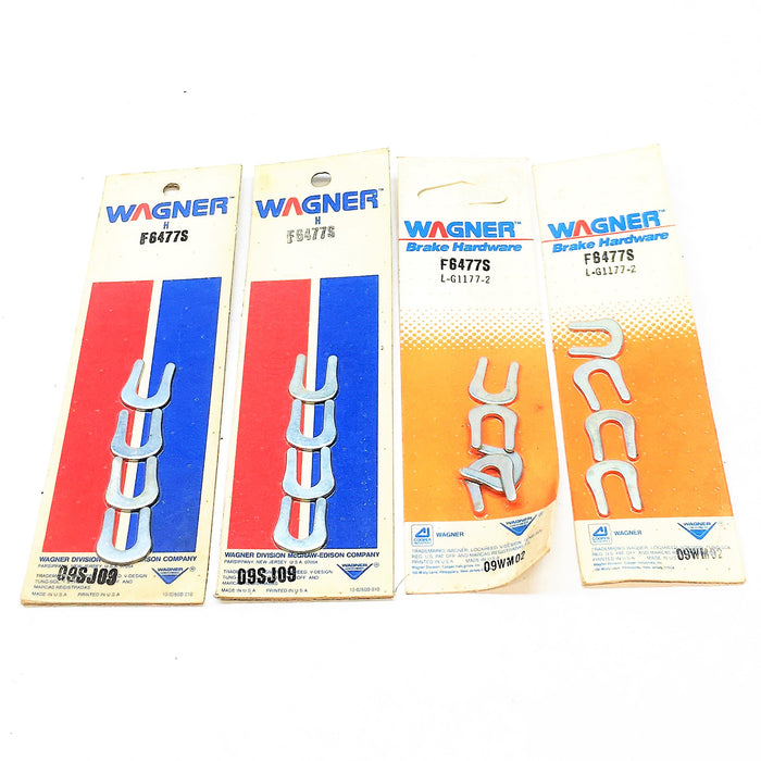 Wagner Brake Spring Hold Down Pin Clip F6477S (Pack of 4) [Lot of 4] NOS