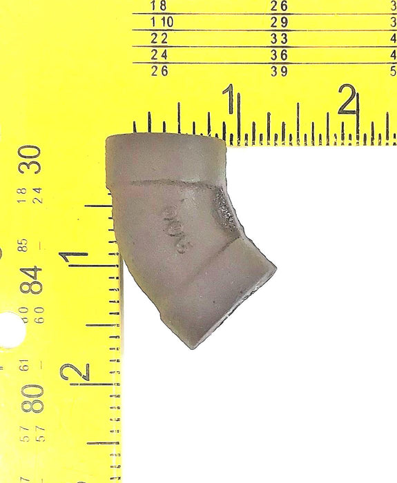 Unbranded 1/4" Black Extra Heavy 45 Degree Elbow [Lot of 5] NOS