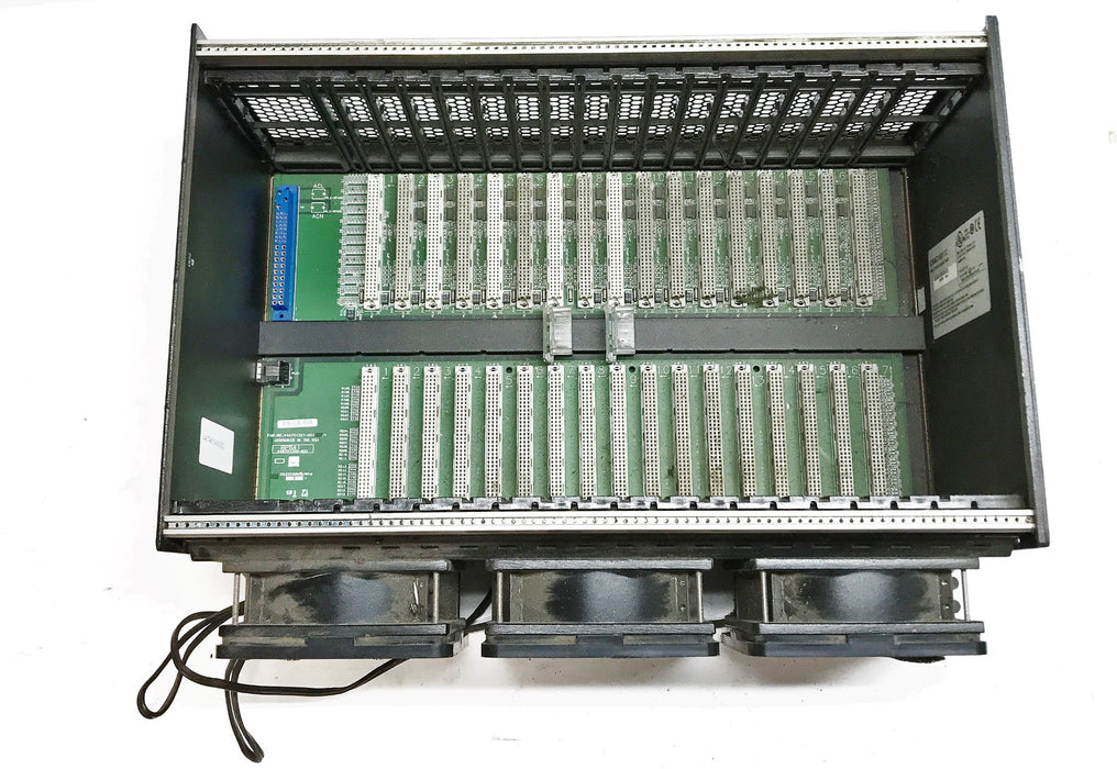 GE Fanuc 17 Slot Rack w/ Cooling Fan Assembly IC698CHS017C (IC697ACC71E)