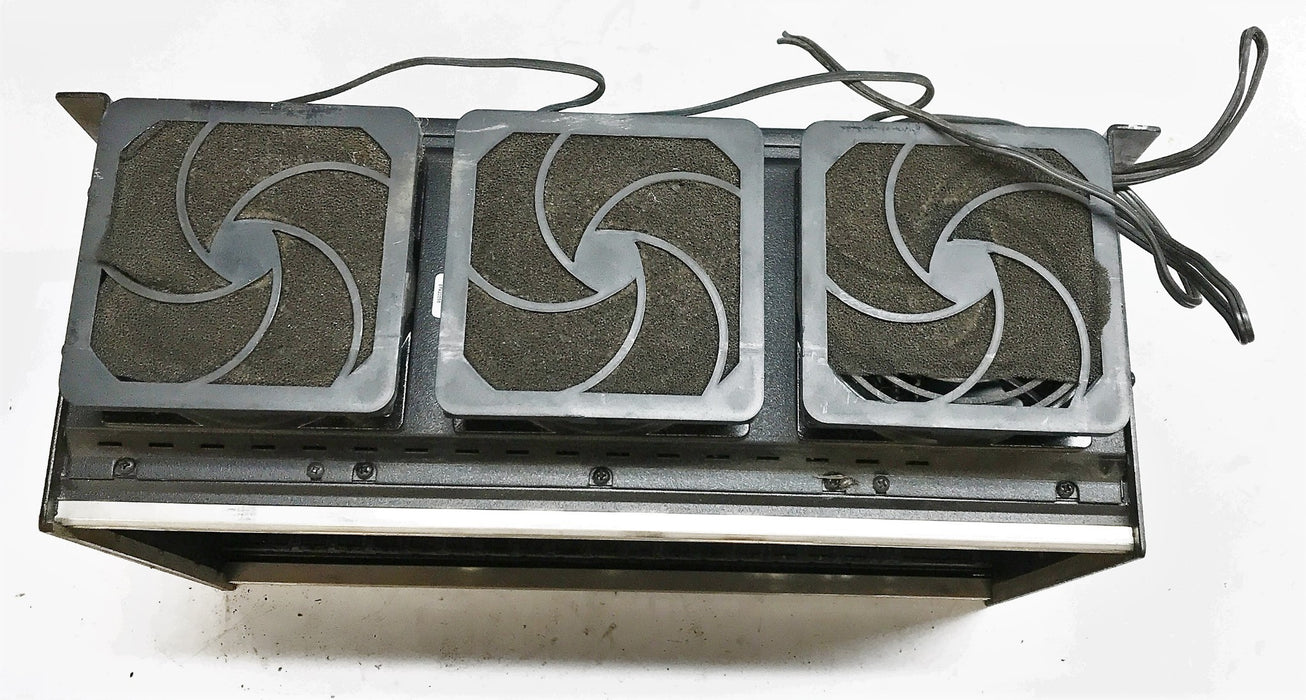 GE Fanuc 17 Slot Rack w/ Cooling Fan Assembly IC698CHS017C (IC697ACC71E)