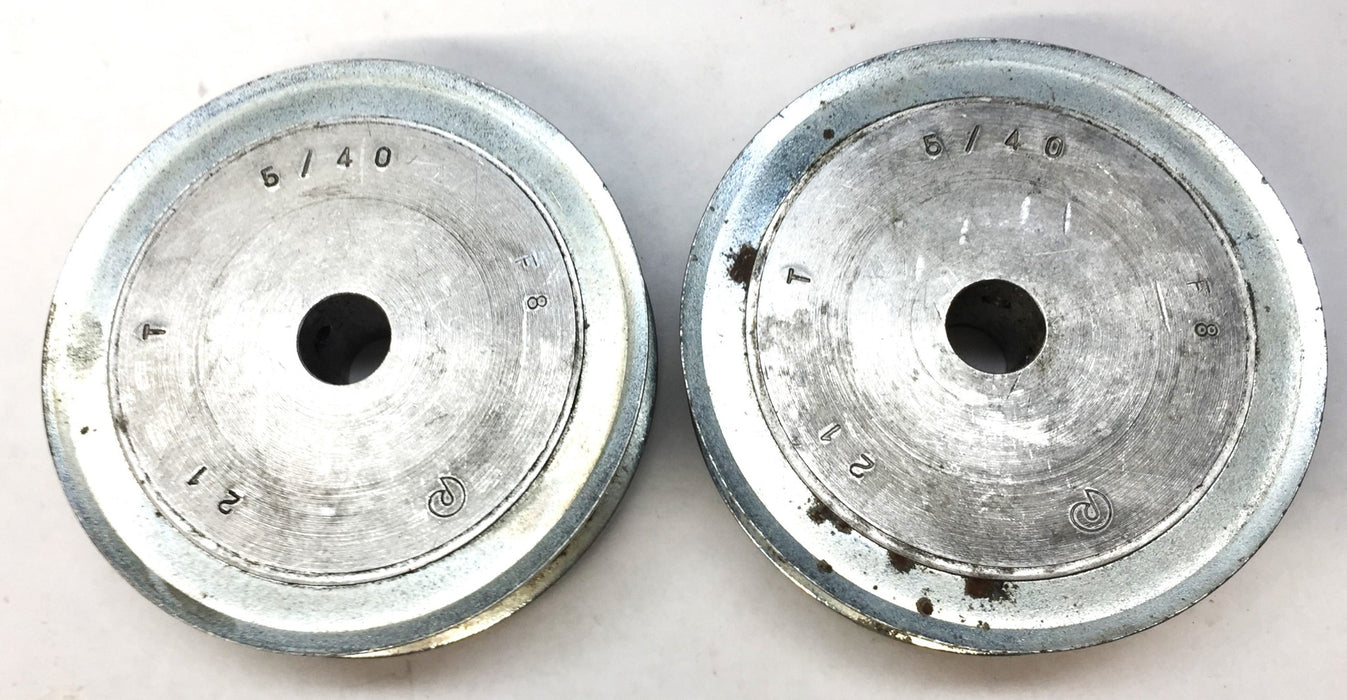 Unbranded 2-1/2" Timing Belt Pulley 5/40 [Lot of 2] NOS