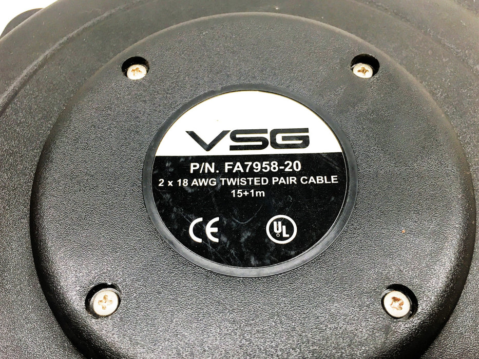 VSG 2X18AWG Twisted-Pair Cable 15+1m Cord Reel FA7958-20 (FA7958-21) USED