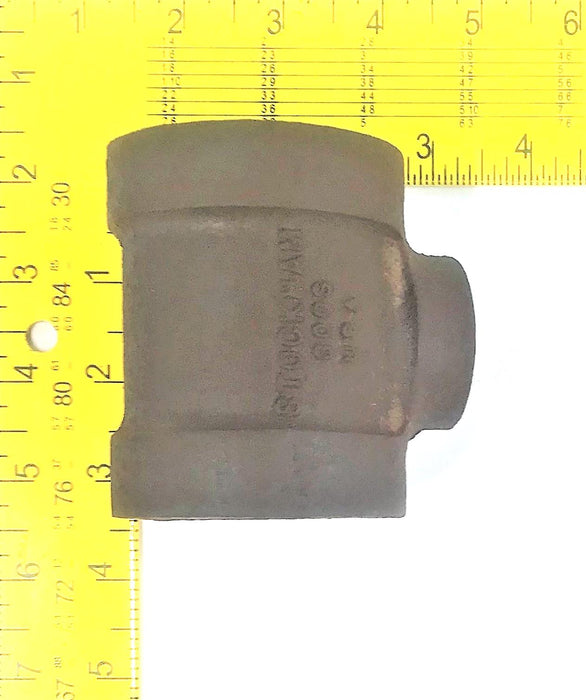 Stockham 1-1/2" x 1-1/2" x 3/4" SCH 80 Iron Tee NOS