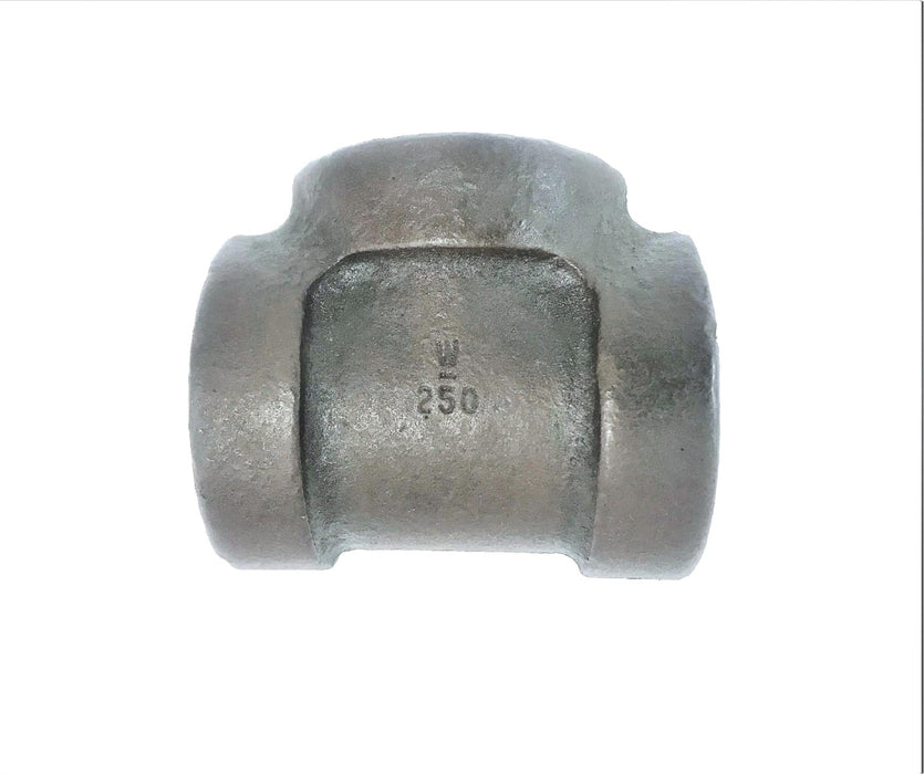 Unbranded 1-1/2" x 1-1/2" x 1-1/4" SCH 80 Iron Tee NOS