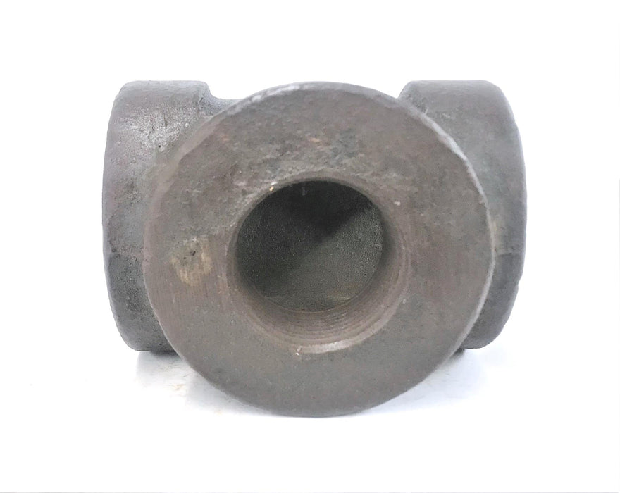 Unbranded 1-1/2" x 1-1/2" x 1-1/4" SCH 80 Iron Tee NOS