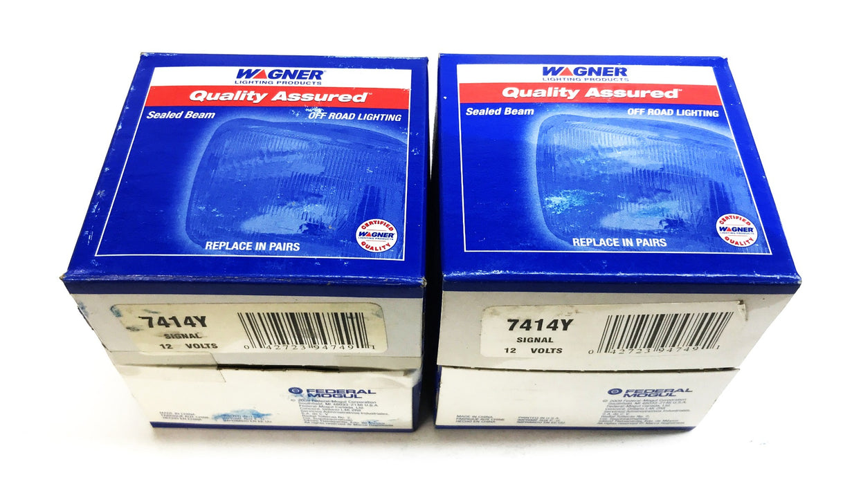 Wagner Headlight Bulb 7414Y [Lot of 2] NOS