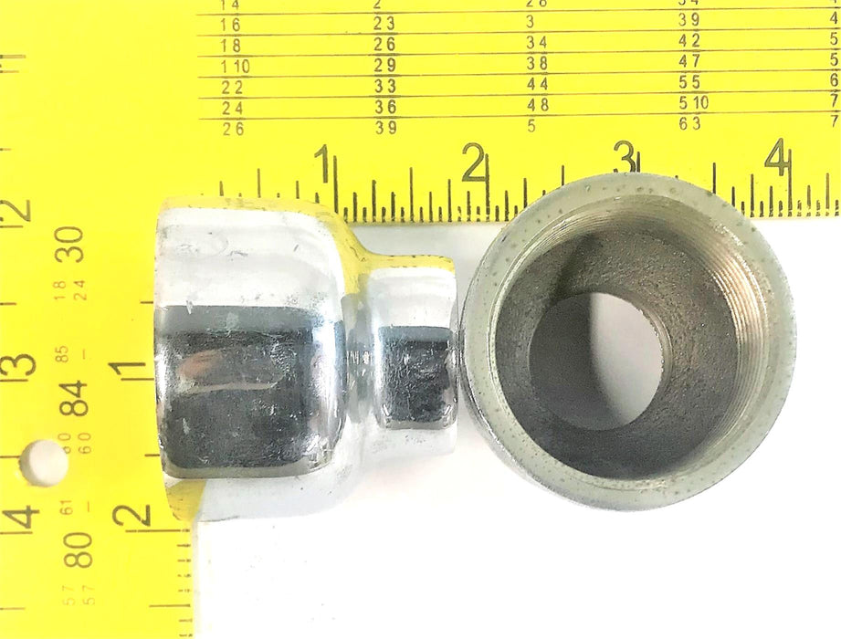 Unbranded 3/4" x 1-1/4" Chrome Reducer [Lot of 5] NOS