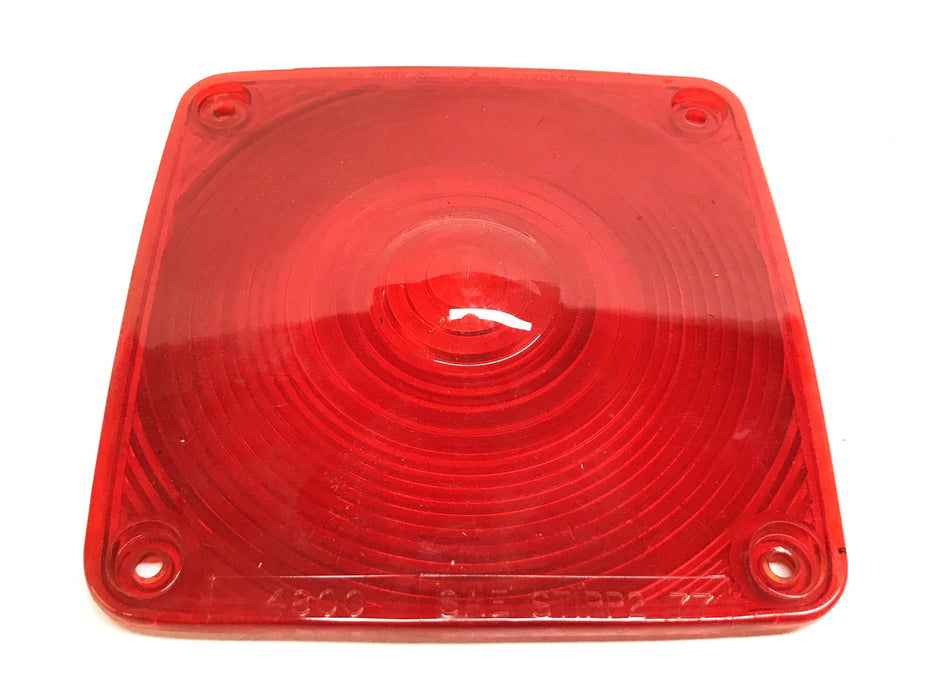 Signal-Stat Red Tail/Turn/Stop Lens Replacement Lens 4800 [Lot of 3] NOS