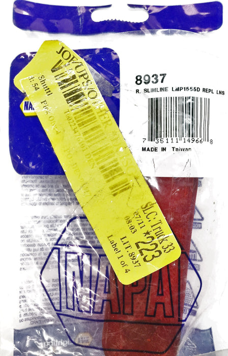 Napa Slimline Lens Replacement 8937 [Lot of 3] NOS