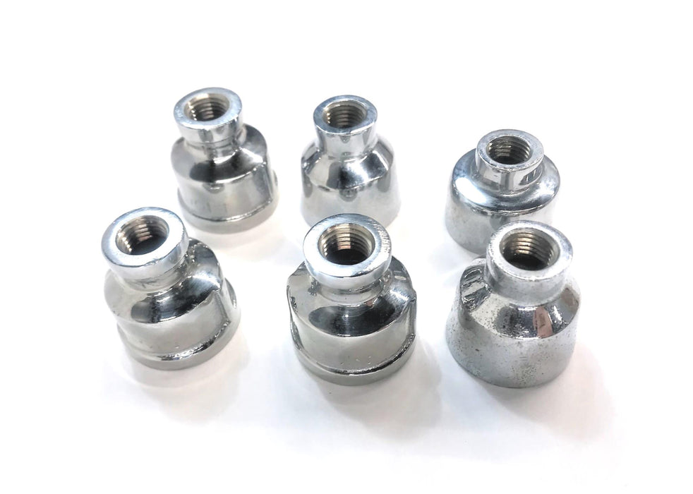Unbranded 3/4" x 1/4" Chrome Reducer **MIXED STYLES** [Lot of 6] NOS
