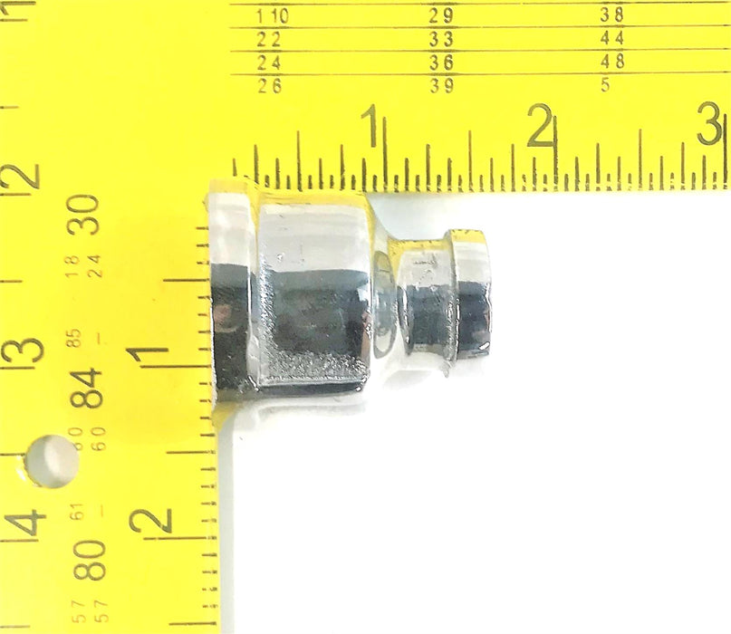 Unbranded 3/4" x 1/4" Chrome Reducer **MIXED STYLES** [Lot of 6] NOS