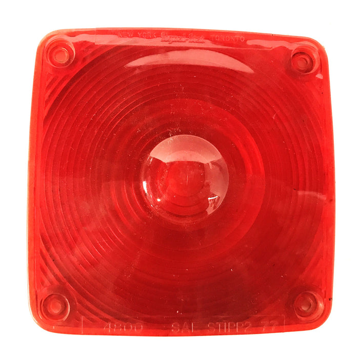 Signal-Stat Red Tail/Turn/Stop Lens Replacement Lens 4800 [Lot of 3] NOS