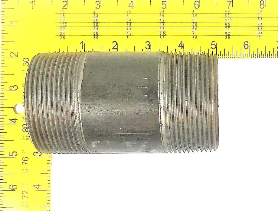 Unbranded 2-1/2" x 5" Black Steel Nipple Schedule 40 [Lot of 2] NOS