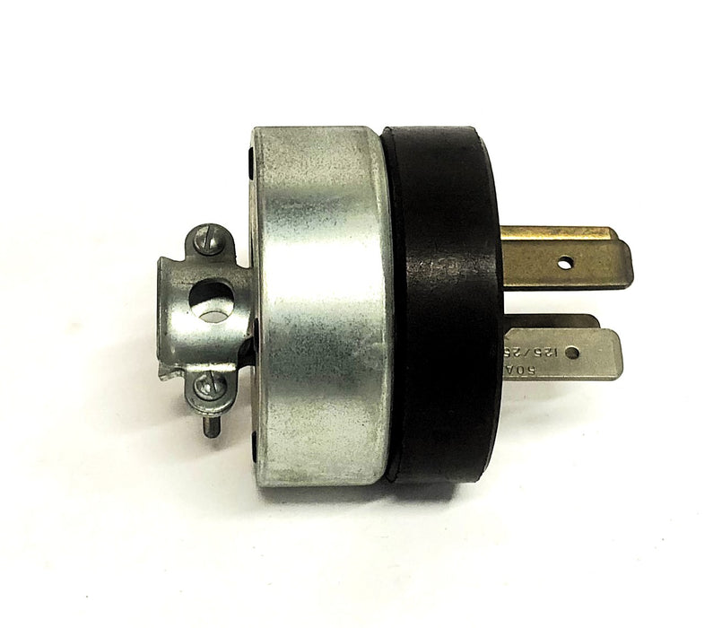 Hubbell 50A Armored Wire Plug 125/250V NOS